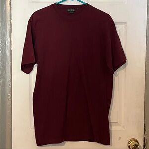 Vintage J.Crew Burgundy Crewneck T-Shirt Men’s M 100% Cotton
